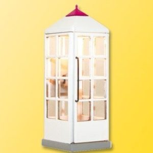 1372 Viessmann H0 Telefonzelle Telekom geschlossen mit LED-Beleuchtung