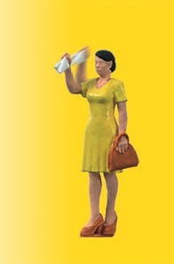 1555 Viessmann H0 Winkende Frau mit bewegtem Arm
