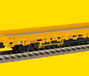 2315 Viessmann H0 Niederbordwagen mit Antrieb, gelb, Funktionsmodell für Zweileitersysteme **Auslauf**