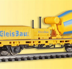 2624 Viessmann H0 Niederbordwagen mit Betonmischer GleisBau, Funktionsmodell für Zweileitersysteme **Auslauf**