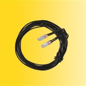 3503 Viessmann Glühlampen klar T3/4, Ø 2,3 mm, 12 V, 50 mA, 2 Kabel, 2 Stück