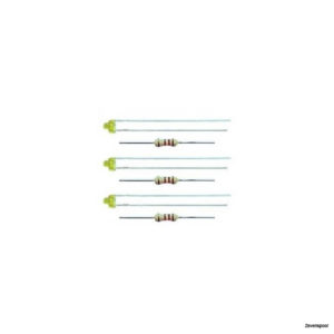 3555 Viessmann LED gelb Ø 1,8 mm, inkl. Vorwiderstände, 3 Stück