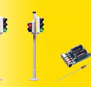 5095 Viessmann H0 Verkehrsampel mit Fußgängerampel und LEDs, 2 Stück