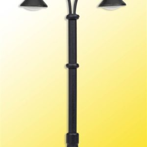 6409 Viessmann N Bahnsteigleuchte Baden-Baden, doppelt, 2 LEDs warmweiß