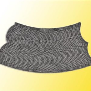 48246 Vollmer H0 Straßenplatte Kopfsteinpflaster aus Steinkunst, 45°-Kurve, Radius 15 cm