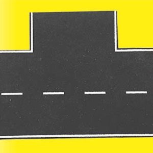 48263 Vollmer H0 Straßenplatte Asphalt aus Steinkunst, 90°-Einmündung, L 15 x B 11,5 cm