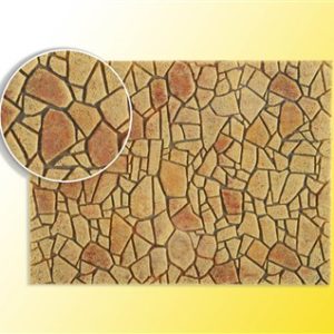 48727 Vollmer 0 Polygonalplatte aus Steinkunst, mediterran L 55,5 x B 16 cm