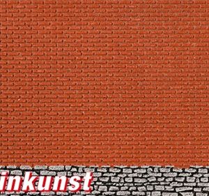 48822 Vollmer G Mauerplatte Ziegel aus Steinkunst, gealtert, L 53,5 x B 34 cm