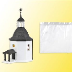 49412 Vollmer Z Stille-Nacht-Gedächtnis-Kapelle mit LED- Beleuchtung und Kunstschnee, Funktionsbausatz