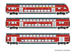 74151 Roco 3er Set Dosto Stuttg AC