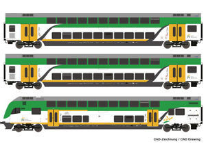 74160 Roco 3er Set Dosto Koleje