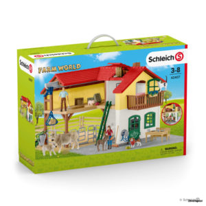 42407 Schleich Bauernhaus mit Stall und Tieren
