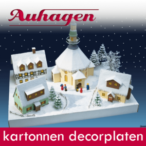 Auhagen kartonnen bouwpakketten/dekorplaten