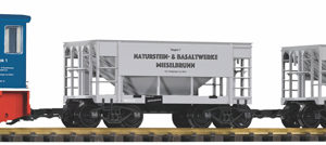 37151 Piko G-Start Set Werkbahn Diesellok GE 25T mit 2 Schüttgutwagen 230V