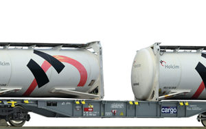 76943 Roco Cont.Tragw.+Holcim Tankcont.