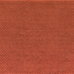 56690 Noch 3D-Kartonplatte  Biberschwanz rot