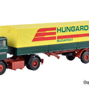14699 Kibri H0 RABA 2-achs Zugmaschine mit HUNGAROCAMION Planenauflieger