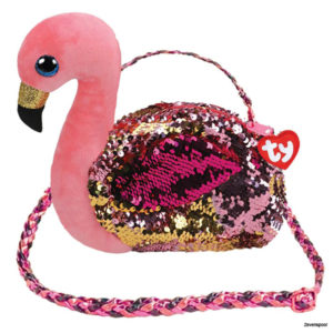 2004694 TY Pluche Ty Fashion Schultertasche Gilda Flamingo 20cm