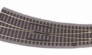 55428 Piko Gleis m. Bett. Weiche-Bogen BWR-R3