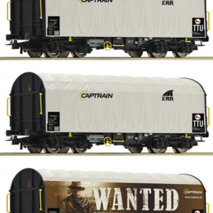 76054 Roco 3er Set Schiebeplanwag.
