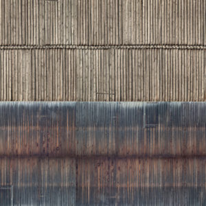 56964 Noch 3D-Kartonplatte Bretterwand