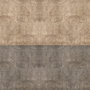 56971 Noch 3D-Kartonplatte Biberschwanz grau