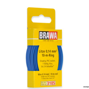 3105 Brawa Litze 0,14mm² 10m Ring bl