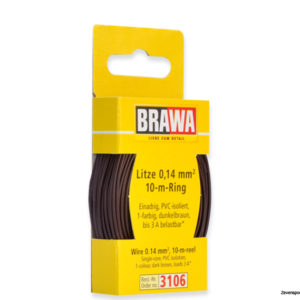 3106 Brawa Litze 0,14mm² 10m Ring dbr