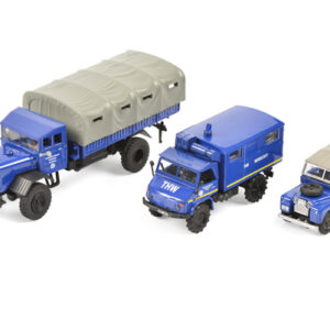 452656000 Schuco 3er-Set THW, Land Rover, Unimog 404, MB LG 315 1:87