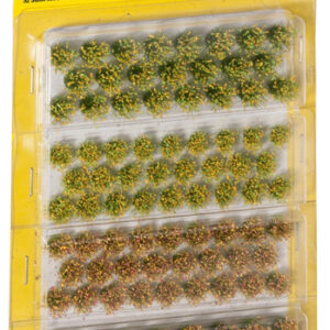 7013 Noch Grasbüschel Feldblumen mehrfarbig beflockt, 52 St. 6 mm und 52 St. 9 mm