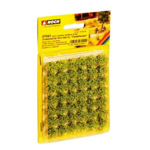 7041 Noch Grasbüschel Mini-Set XL Feldpflanzen grün veredelt, 42 Stück, 9 mm