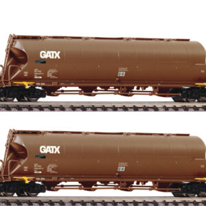 849008 Fleischmann 2-tlg.Staubsilow. GATX