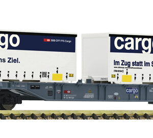 865244 Fleischmann Containertragw."Im Zug ..."