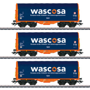 47223 Marklin Schiebeplanenwagen-Set Wascos