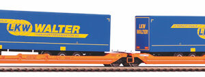 58979 Piko Taschenwagen T3000e Wascosa VI zwei Auflieger LKW Walter