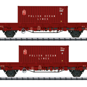 24555 Trix Niederbordwagen-Set POL