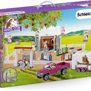 72105 Schleich Grote rijtoernooi met pick-up en paardenhanger