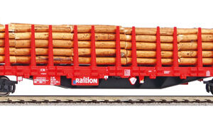 72195 Piko Roos-t642 DB AG rongenwagen met lading hout (DC uitvoering )