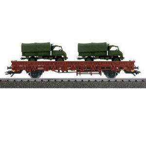 46958 Marklin Bahntransport mit 2 LKW "Unimog"
