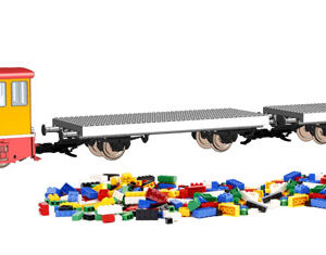 37155 Piko G-Start Set Güterzug "Klemmbausteinwagen" R/C