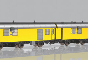 55919 Piko ~XP-2er Set Wohn-/Werkstattwg. 3yg Bahnbau DB AG VI