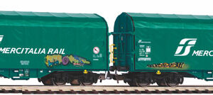 58255 Piko 2er Set Schiebeplanenwg FS VI mit Graffiti
