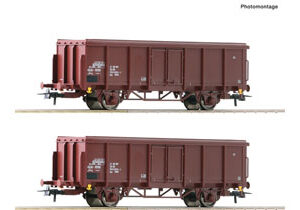 76006 Roco 2er Set off. Güterw. DR