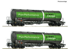 76026 Roco 2er Set Kesselwag.Green Cargo
