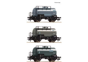 77021 Roco 3er Set Kesselwag. DR