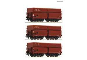 77023 Roco 3er Set Selbstentladewag. CSD