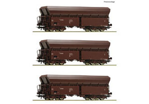 77037 Roco 3er Set Selbstentladewag. PKP