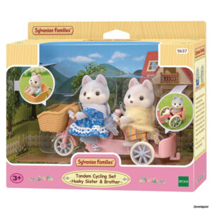5637 Sylvanian Families Tandem fiets husky set
