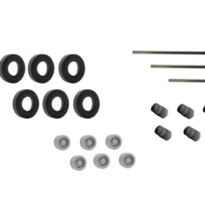8422 Viessmann H0 Nachrüst-Set Gummireifen für kibri Anhänger und Auflieger, Einfachbereifung