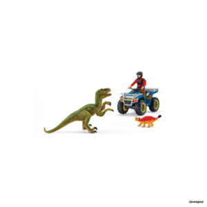 41466 Schleich Flucht auf Quad vor Velociraptor